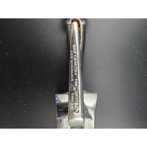 Vintage John Wanamaker for Sheffield England 10" Carving Fork Pistol Handle - Picture 3 of 5